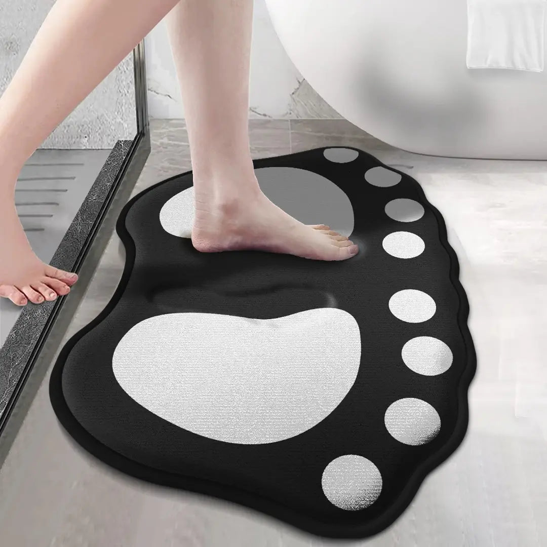 Claw Pattern Anti-Slip Bathroom Mat - Soft, Absorbent & Stylish