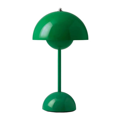 Amsterdam Table Lamp - Rechargeable Dome Light in Metallic Finish