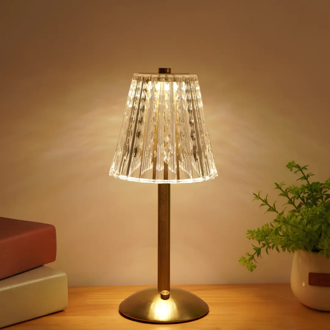 Aureli - Golden Crystal Table Lamp