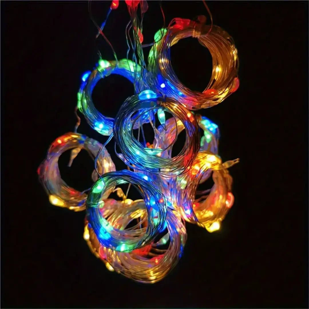 Veyra USB Curtain Light String - Remote Controlled Indoor String Lights