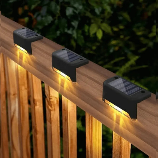 Solar Deck Light Pack - Weatherproof Outdoor LED for Steps Patios and Pathways