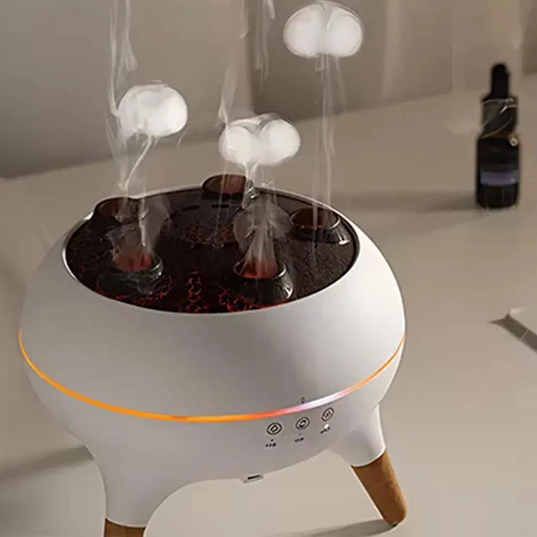 Jellyfish Aroma Humidifier - Ultrasonic Essential Oil Diffuser with 7 LED Lights