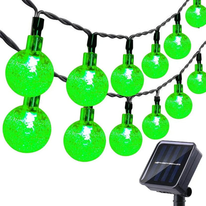 CrystalGlow Solar String Lights - Waterproof Outdoor Fairy Lights LED Crystal Balls