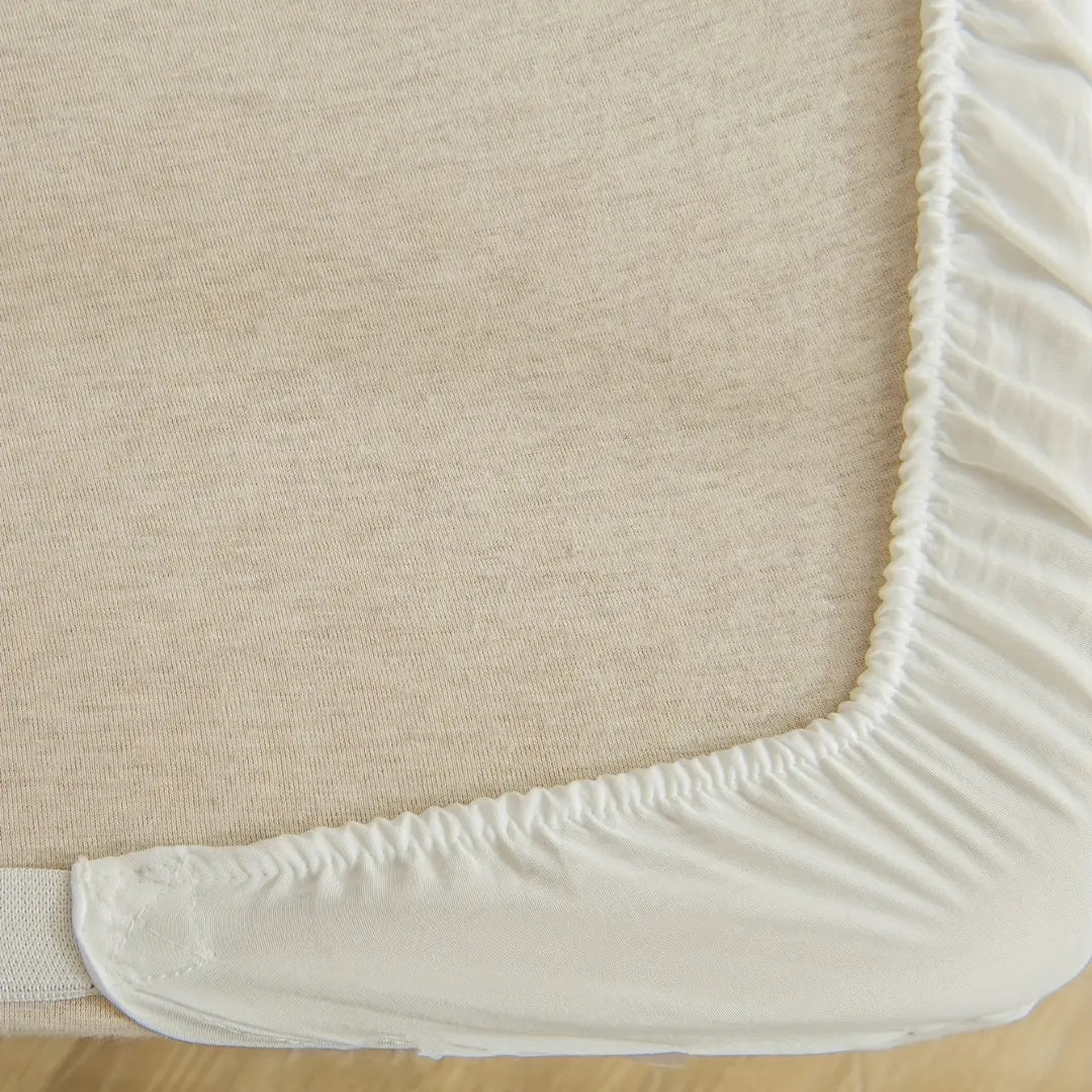 Adjustable Ruffled Bed Skirt - Elastic Wrap Around Bed Cover