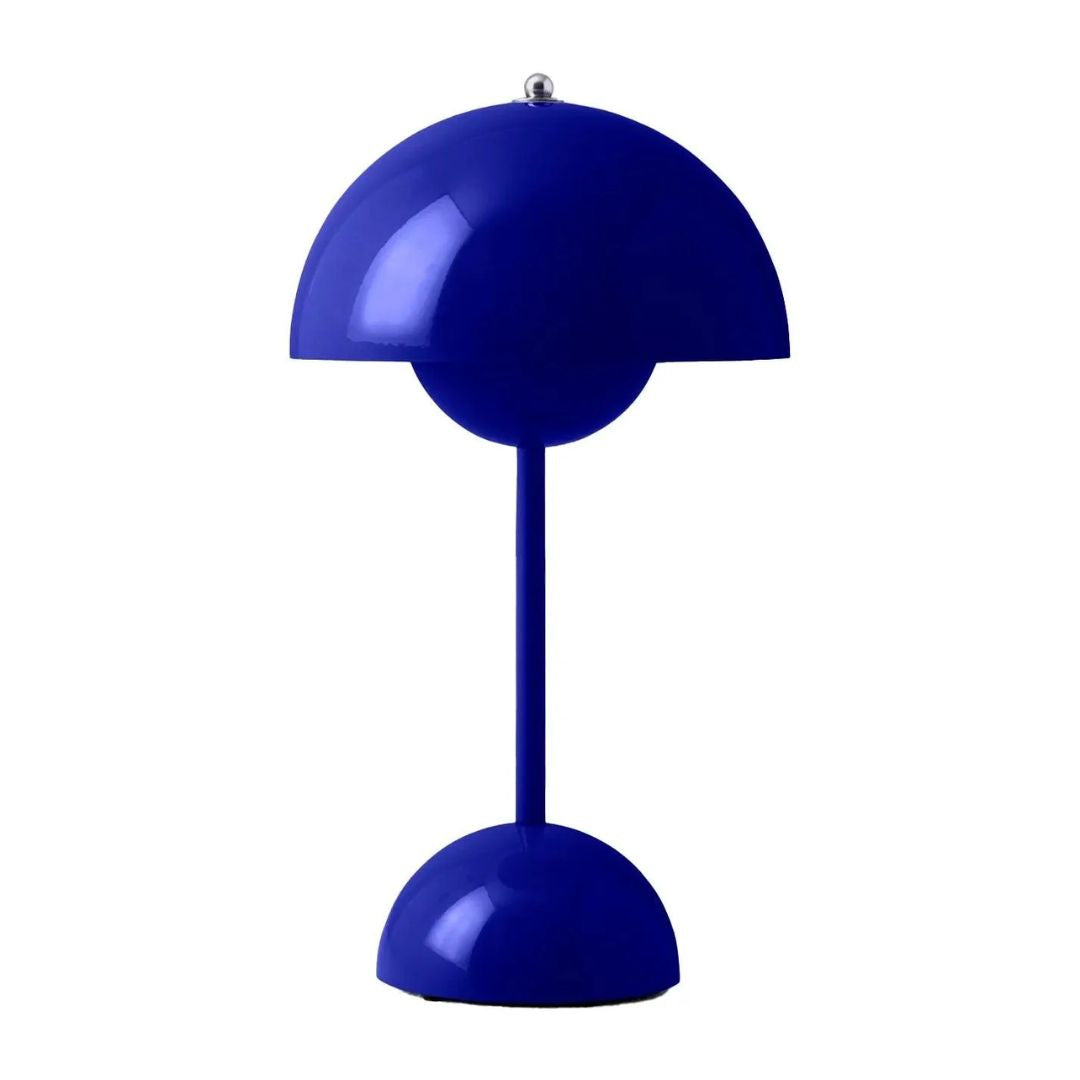 Amsterdam Table Lamp - Rechargeable Dome Light in Metallic Finish