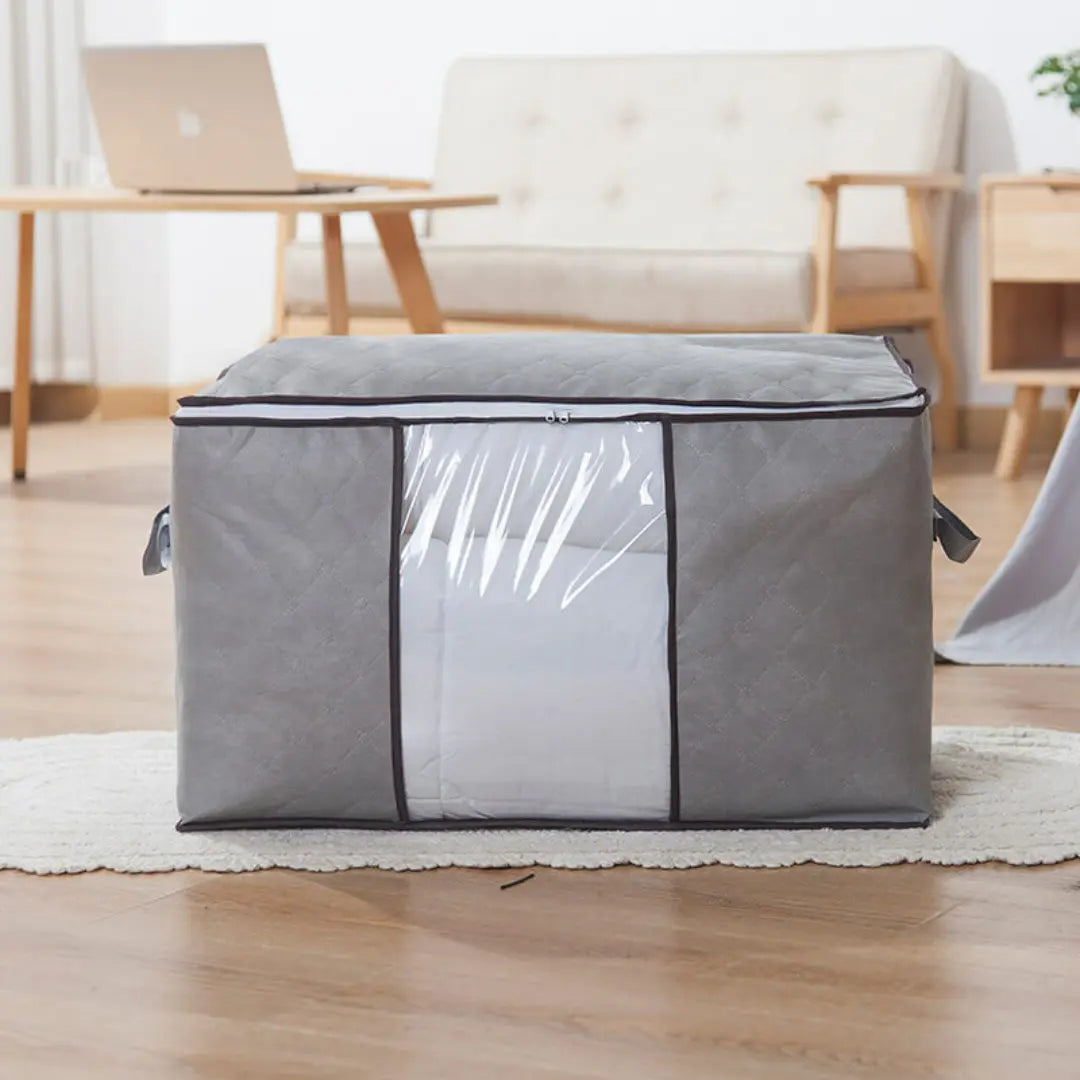 Brenlo 3-Piece Large Clothes Storage Bag Set - Foldable Closet and Underbed Organizers with Handles
