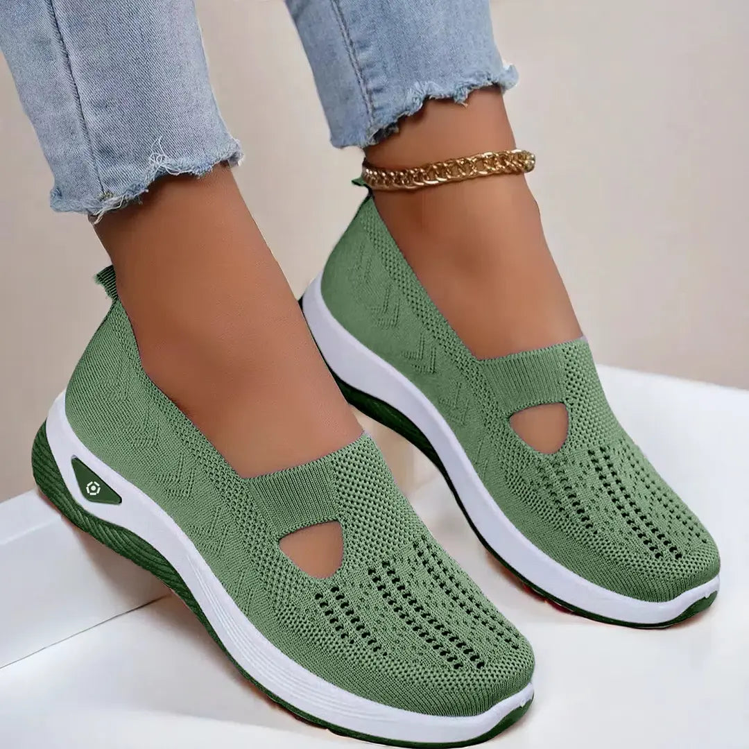 Women Breathable Non Slip Soft Sole Elderly Shoe