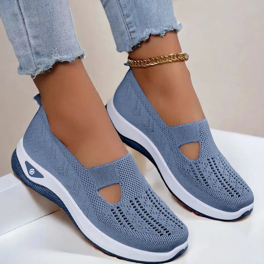 Women Breathable Non Slip Soft Sole Elderly Shoe