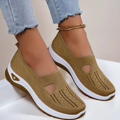 Women Breathable Non Slip Soft Sole Elderly Shoe