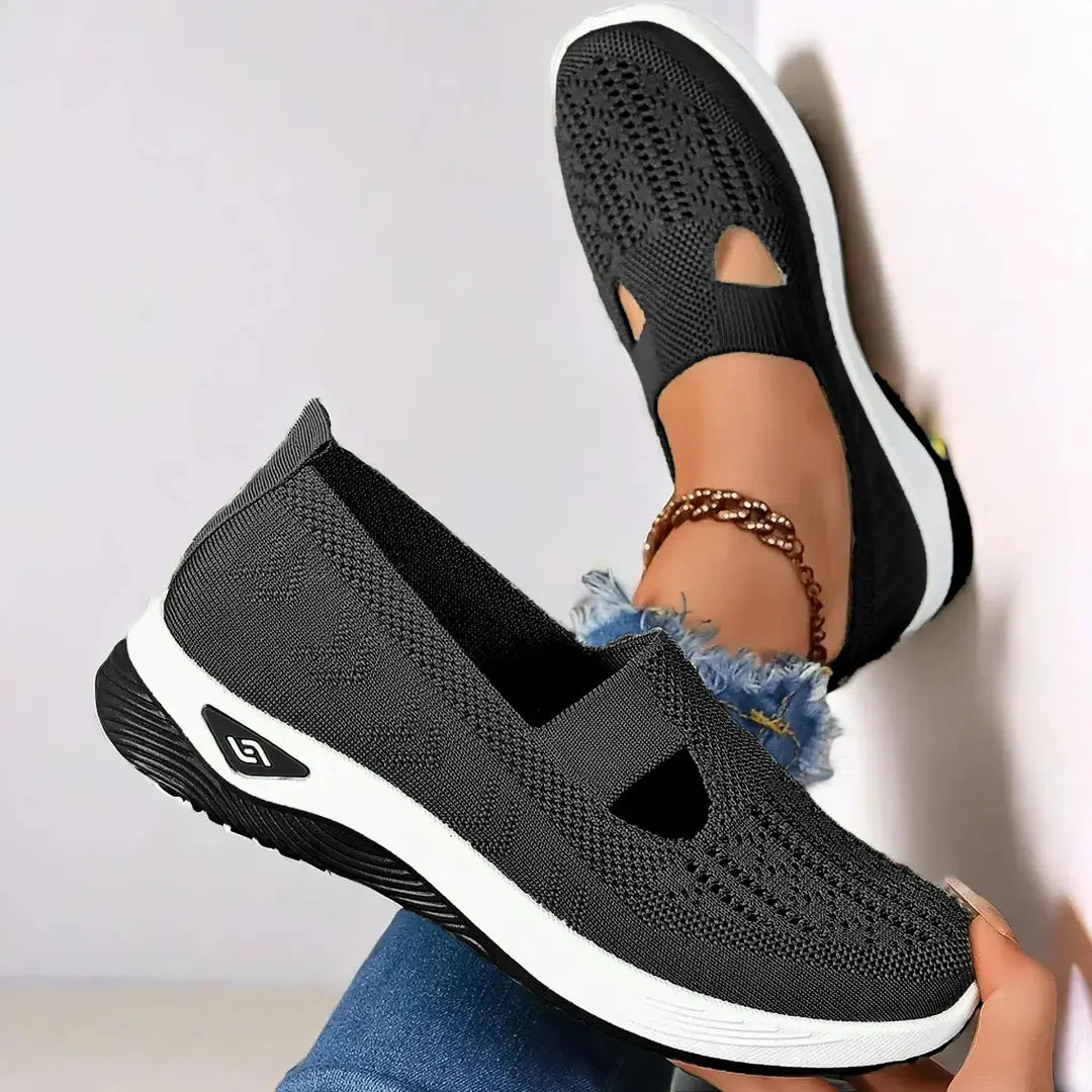 Women Breathable Non Slip Soft Sole Elderly Shoe