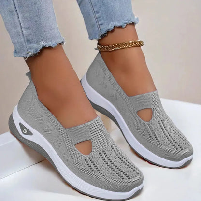 Women Breathable Non Slip Soft Sole Elderly Shoe