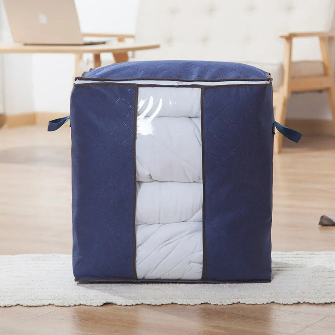 Brenlo 3-Piece Large Clothes Storage Bag Set - Foldable Closet and Underbed Organizers with Handles