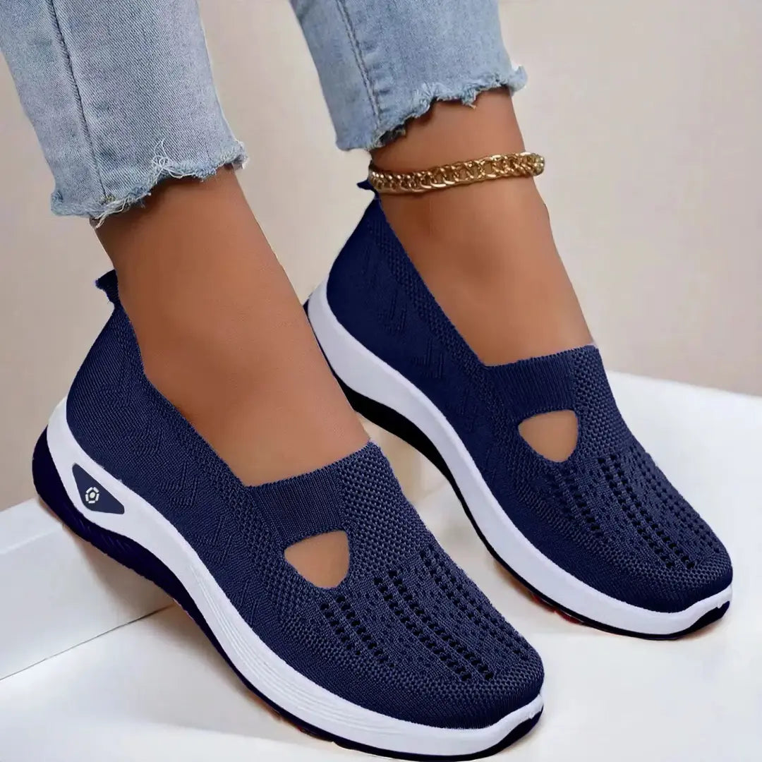 Women Breathable Non Slip Soft Sole Elderly Shoe