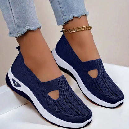 Women Breathable Non Slip Soft Sole Elderly Shoe