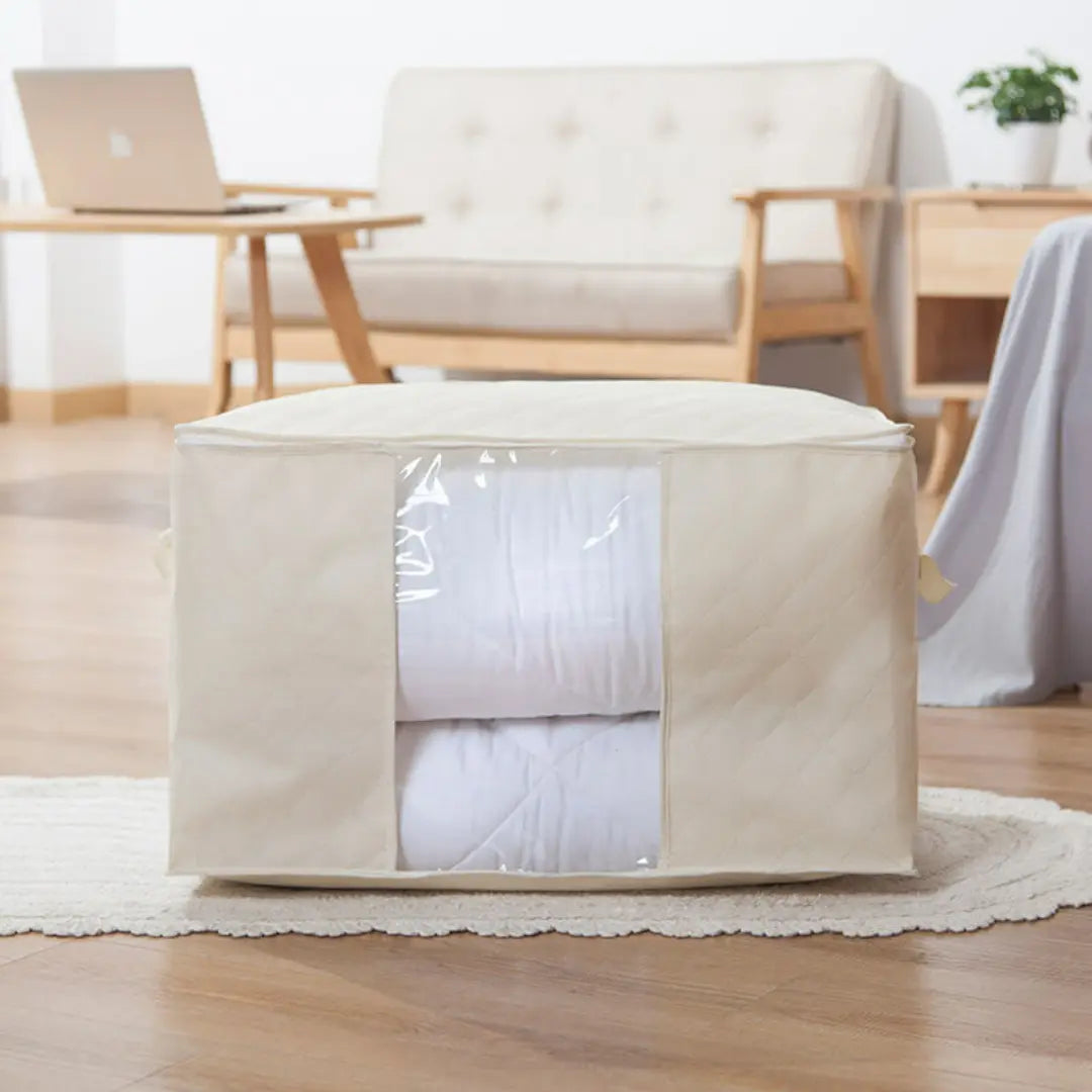 Brenlo 3-Piece Large Clothes Storage Bag Set - Foldable Closet and Underbed Organizers with Handles
