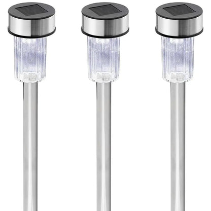 SolarLuxe Stainless Steel Garden Lights - Waterproof LED Pathway Lighting