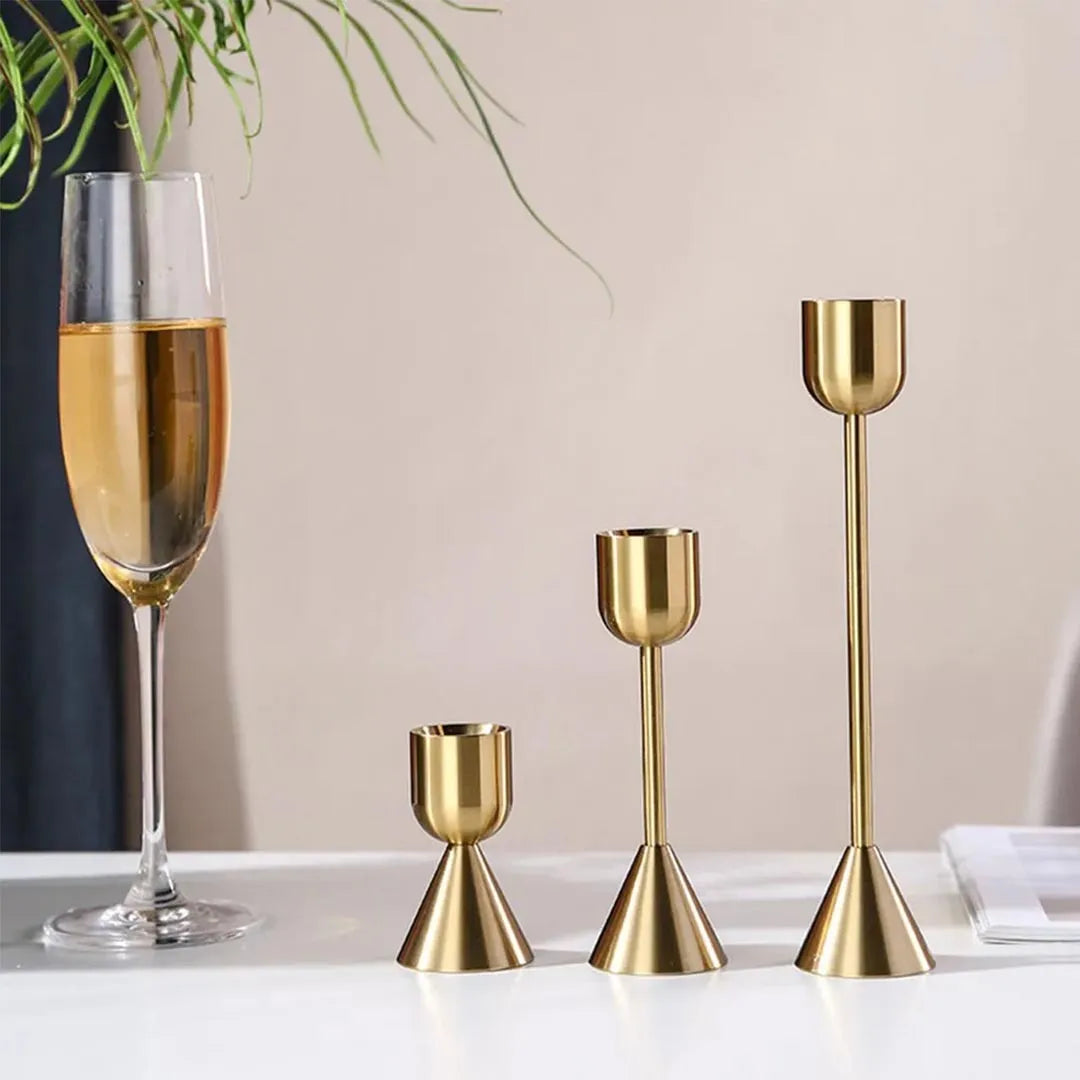 Luxury Golden Metal Candle Holders