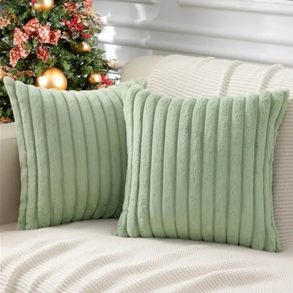 Set of 2 Velvet Cushion Covers – Soft Pillowcases for Sofa & Home Decor