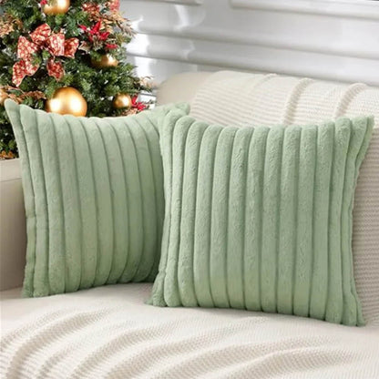 Set of 2 Velvet Cushion Covers – Soft Pillowcases for Sofa & Home Decor