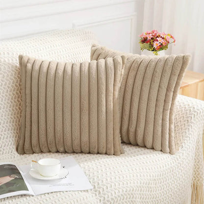 Set of 2 Velvet Cushion Covers – Soft Pillowcases for Sofa & Home Decor