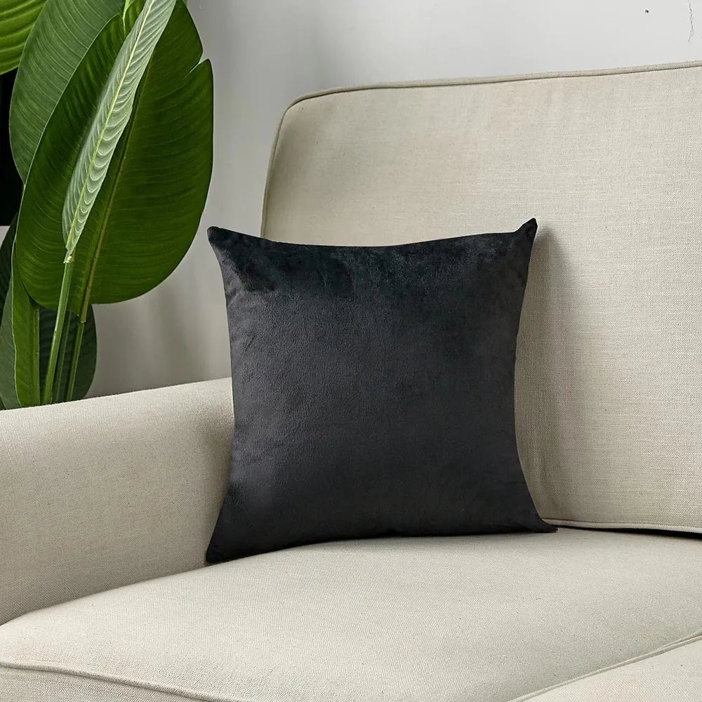 Pack of 3 Black Cushion Covers