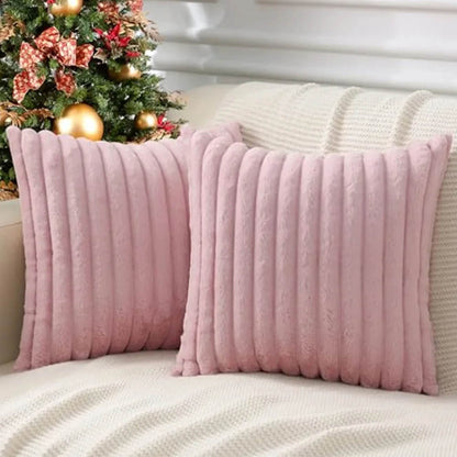 Set of 2 Velvet Cushion Covers – Soft Pillowcases for Sofa & Home Decor