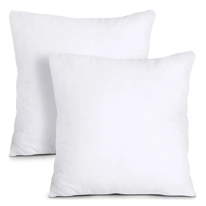 Set of 2 Cushion Inserts – Hollowfibre Inner Pads for Cushion Covers