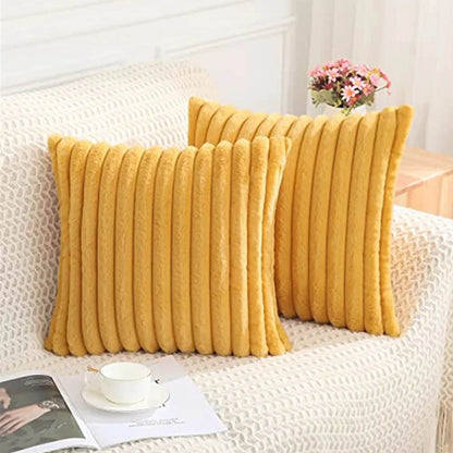 Set of 2 Velvet Cushion Covers – Soft Pillowcases for Sofa & Home Decor