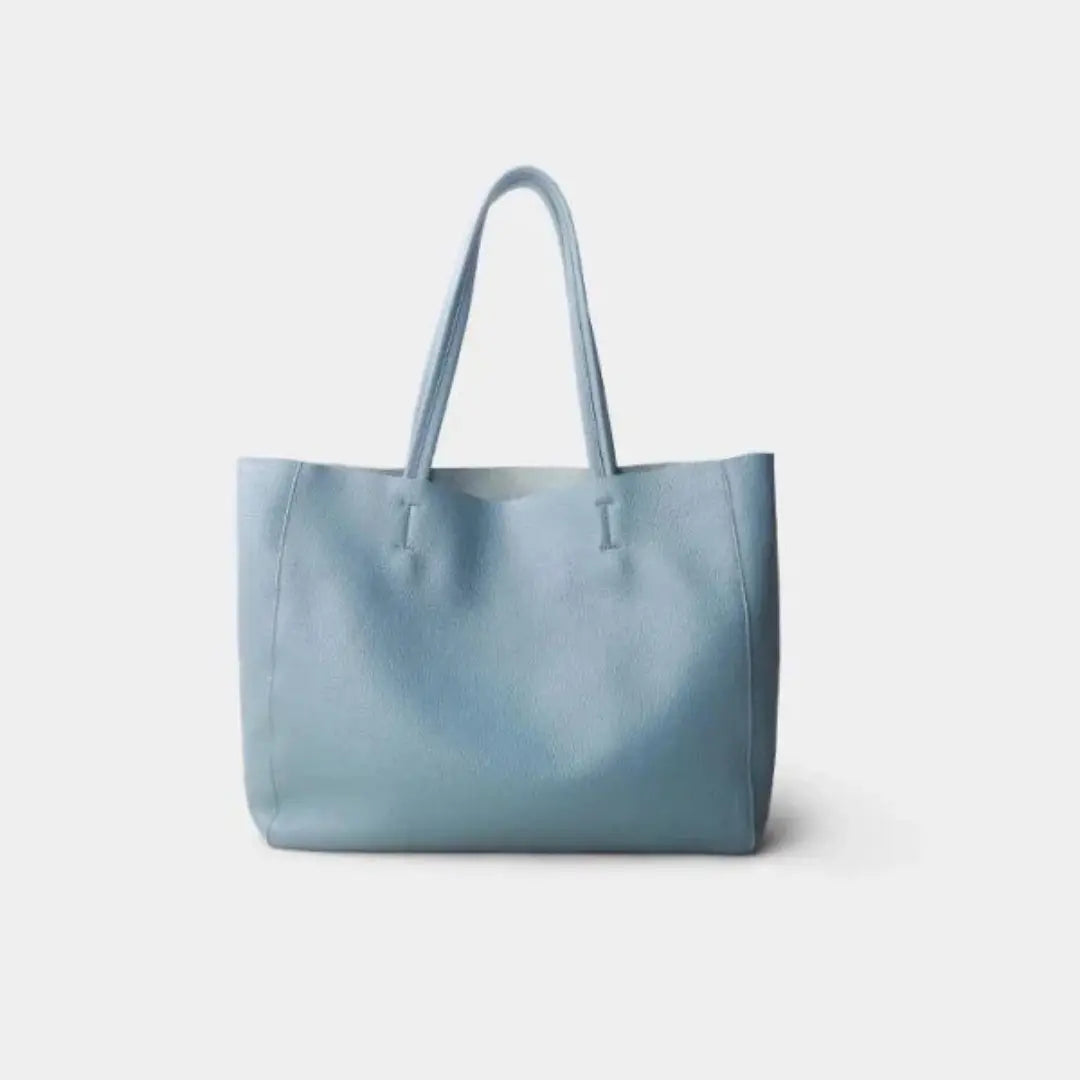Classic Structured Leather Tote Bag