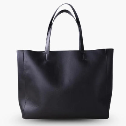 Classic Structured Leather Tote Bag