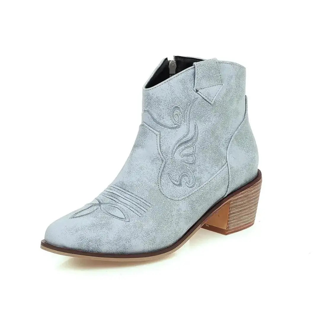 Roselle Suede Western Boots