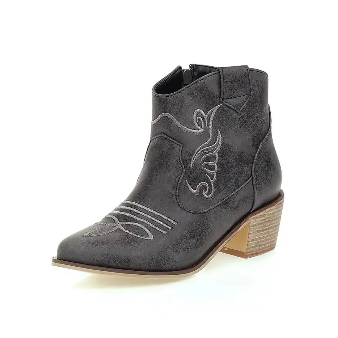 Roselle Suede Western Boots