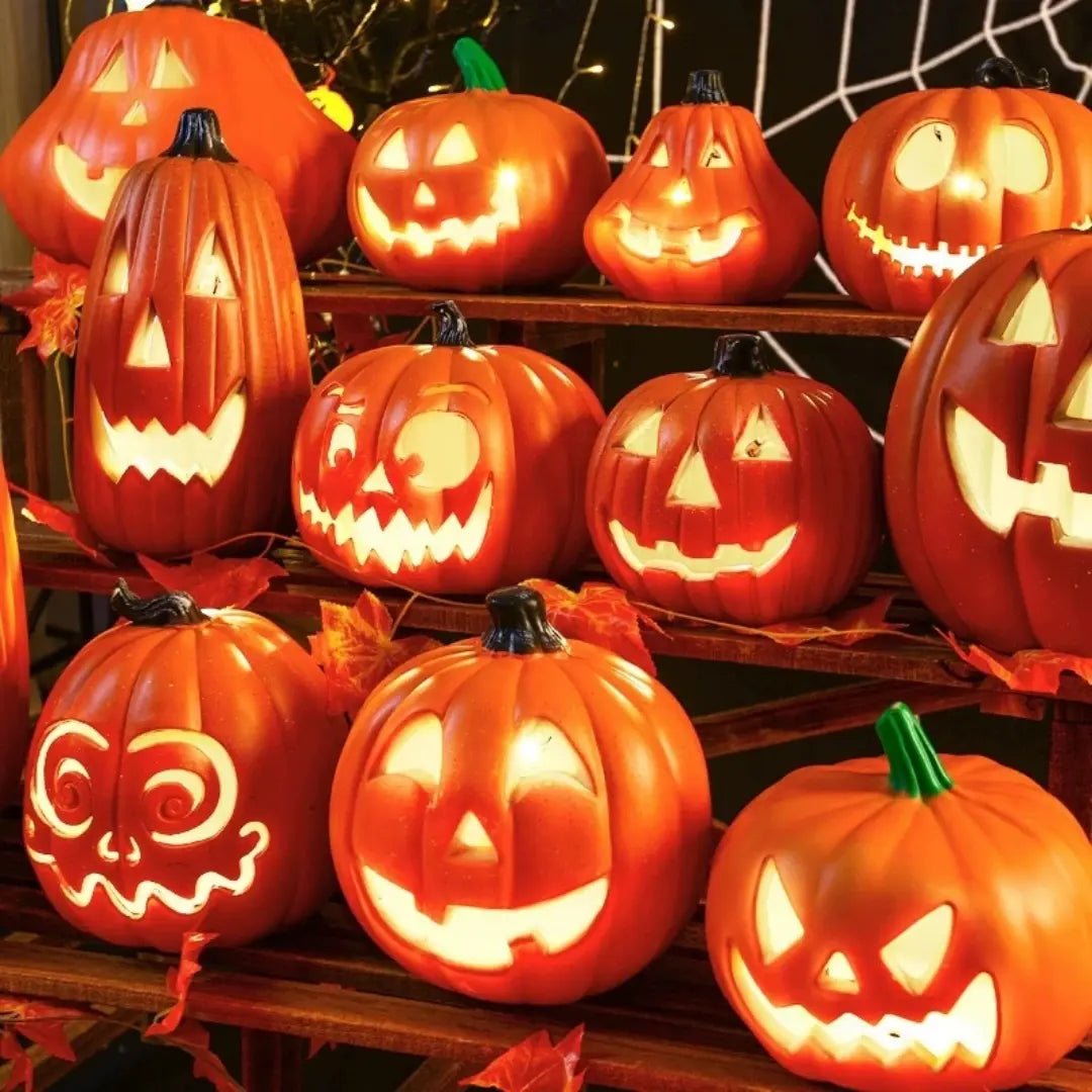 Decorative Pumpkin Halloween Props Lantern Light