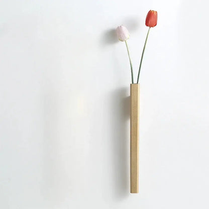Bohemian Wall Hanging Wooden Flower Vase