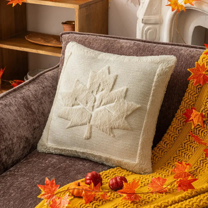 Halloween Pumpkin Plush Pillowcase - Cozy Festival Cushion Cover
