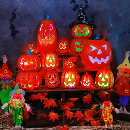 Decorative Pumpkin Halloween Props Lantern Light