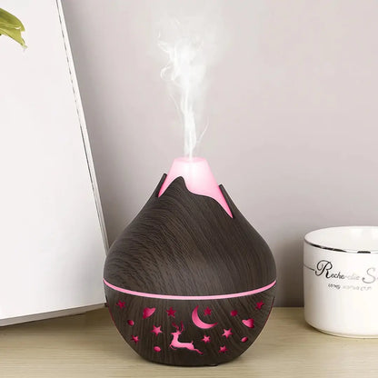 Mini Snow Mountain Wood Grain Air Humidifier