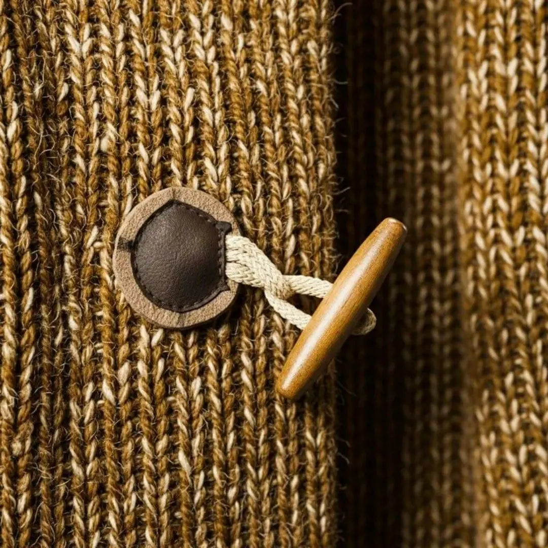 Adrian Wool Knit Hooded Cardigan