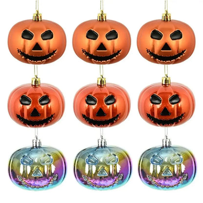 3 PCs Vintage Halloween Pumpkin Hanging Balls