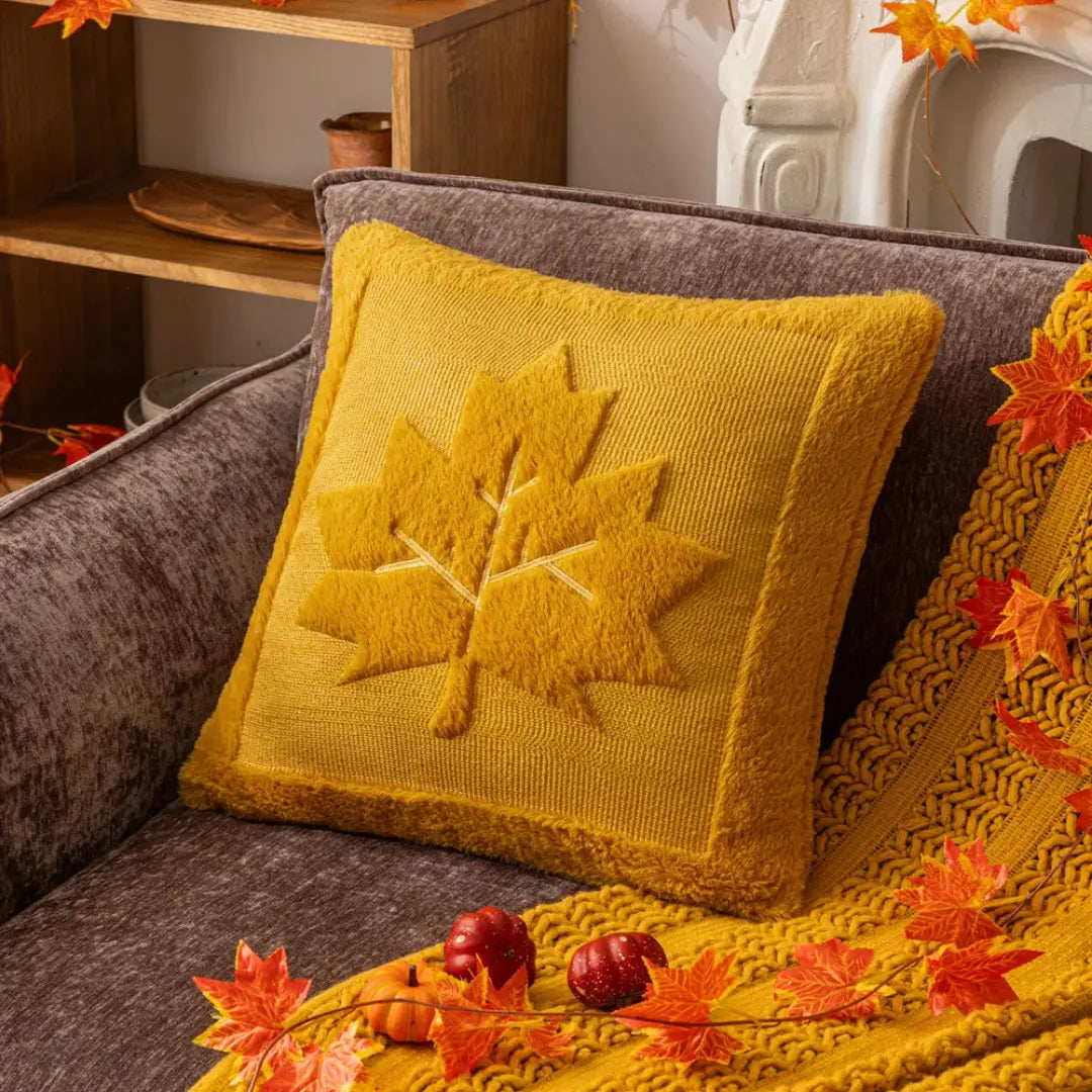 Halloween Pumpkin Plush Pillowcase - Cozy Festival Cushion Cover
